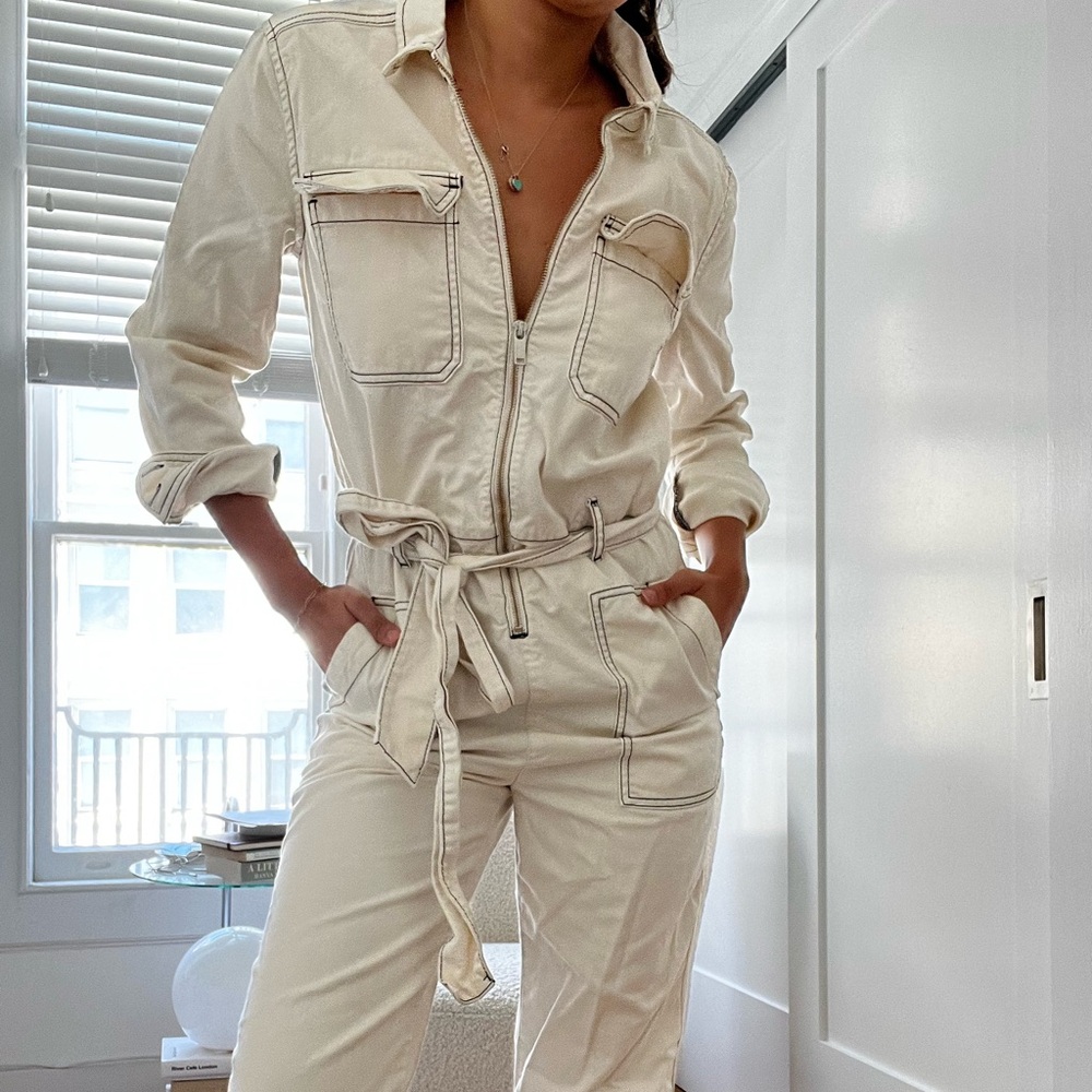 Zara Jumpsuit with Black Stitching